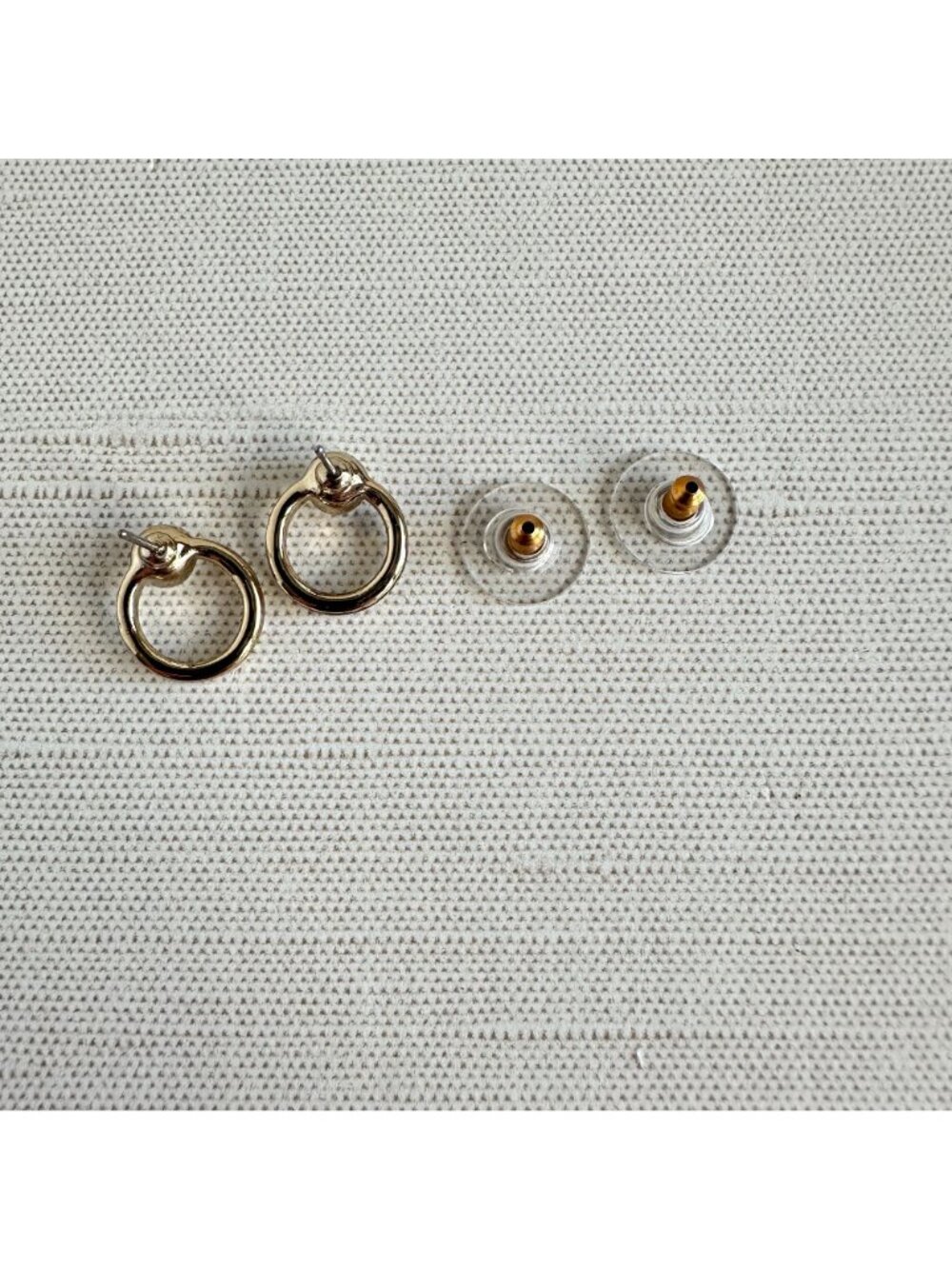 Givenchy Crystal Circle Stud Earrings With Rhinestone Detailing - Picture 5 of 6